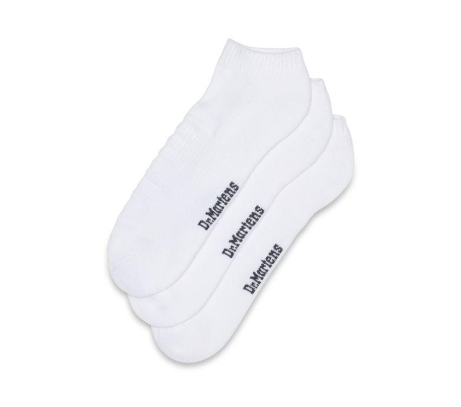 χαρμάνι λευκού βαμβακιού κοντό διπλό Doc 3pk Dr Martens Greece