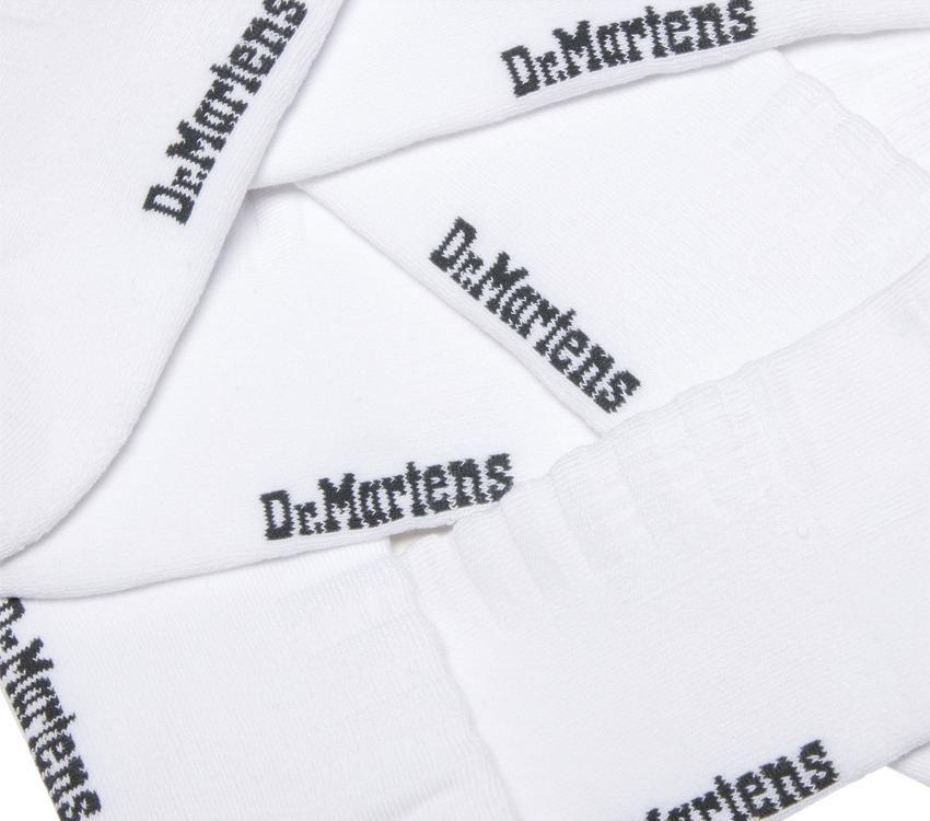 χαρμάνι λευκού βαμβακιού κοντό διπλό Doc 3pk Dr Martens Greece