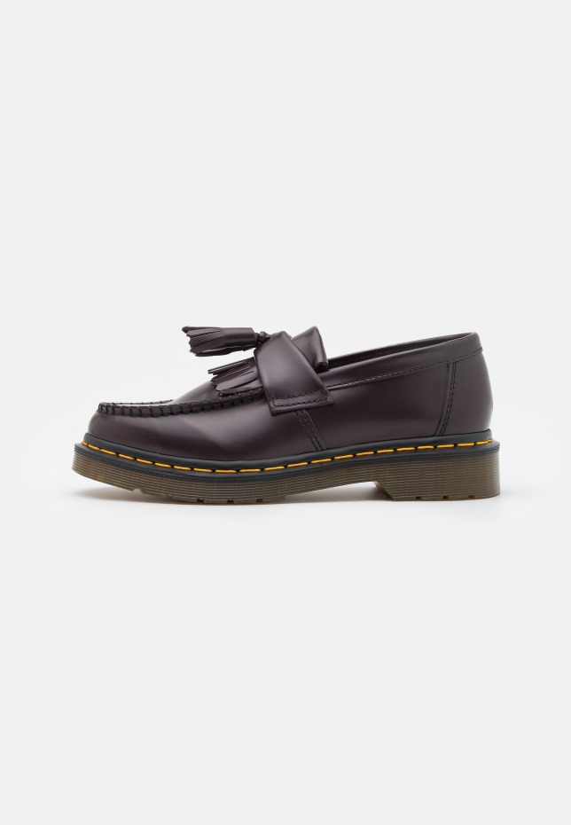 Dr Martens Greece Adrian Unisex Slip Ons παλιά μπορντό λεία