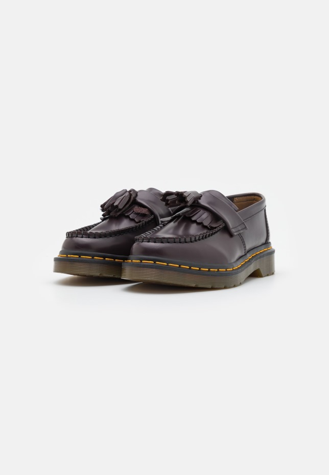Dr Martens Greece Adrian Unisex Slip Ons παλιά μπορντό λεία