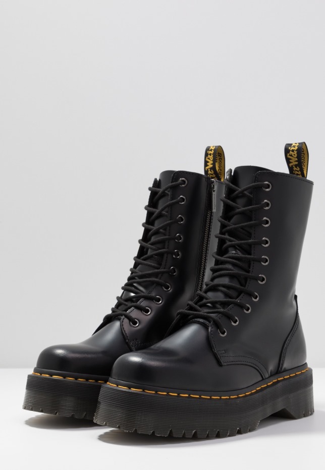 μποτάκια Dr Martens Greece Black Jadon Hi Platform Ankle Boots