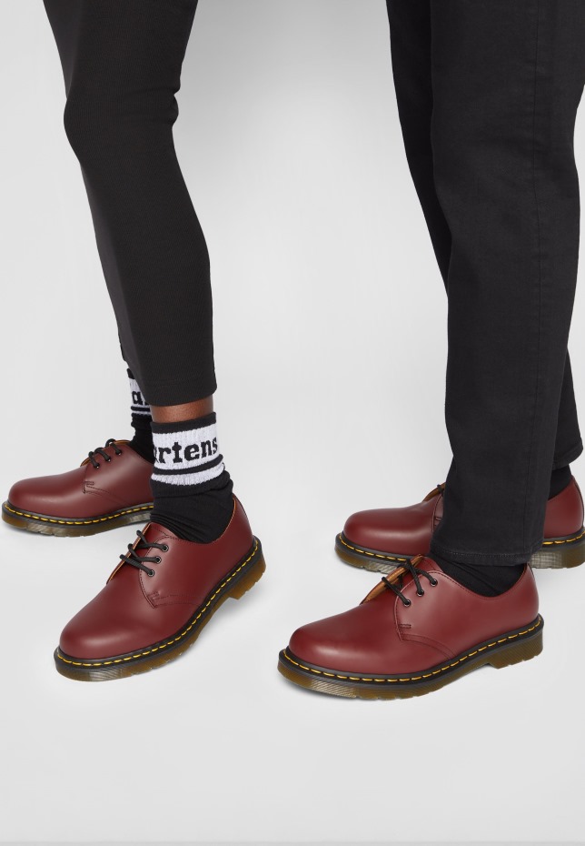 Dr Martens Greece 1461 3 μάτια παπούτσι Casual Lace Ups Cherry Red