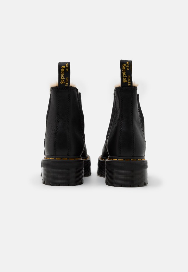 2976 μποτάκια τετραπλατφόρμας μαύρα/natural Dr Martens Greece