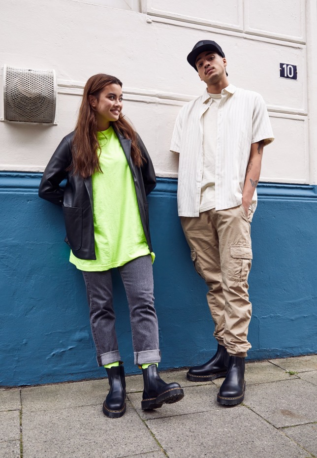 Dr Martens Greece 2976 Bex κλασικά μποτάκια μαύρα λεία