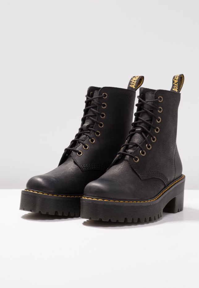 Dr Martens Greece Shriver Hi 8 Eye Boot Platform Platform μποτάκια μαύρα