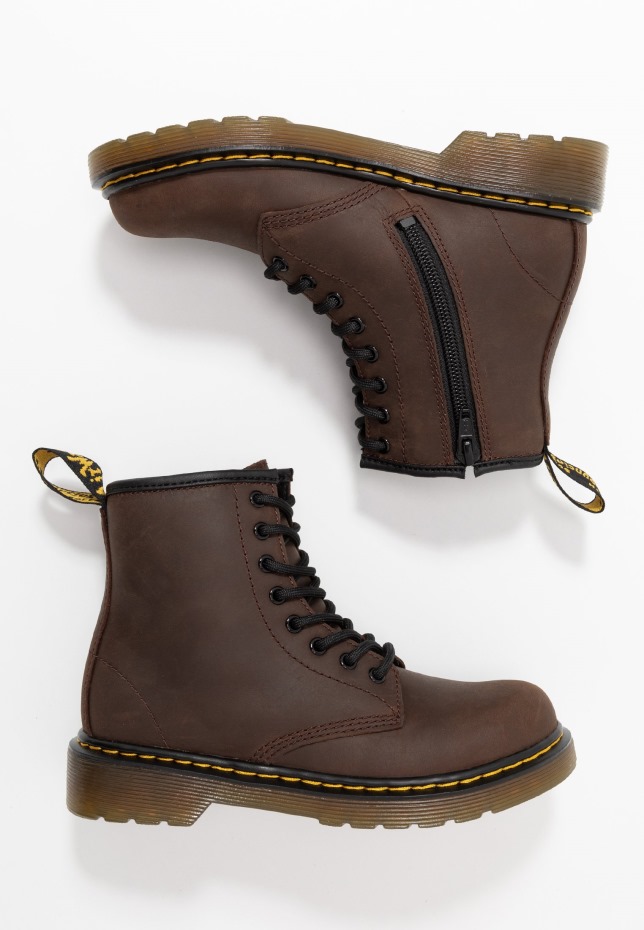 1460 Serena J Republic Wp μποτάκια με κορδόνια μπότες Dr.martens σκούρο καφέ