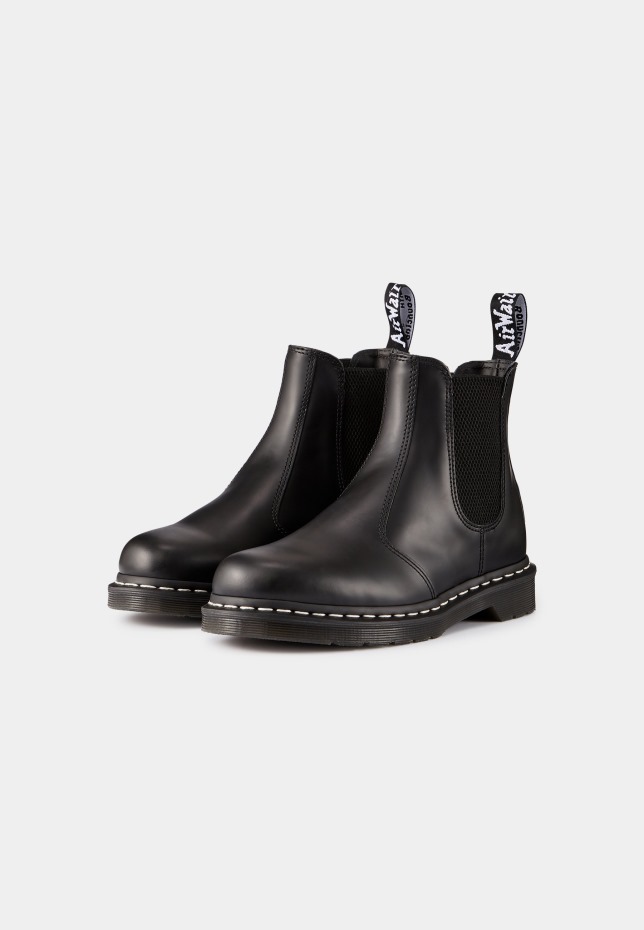 Dr Martens Greece μποτάκια με κορδόνια μαύρα λεία
