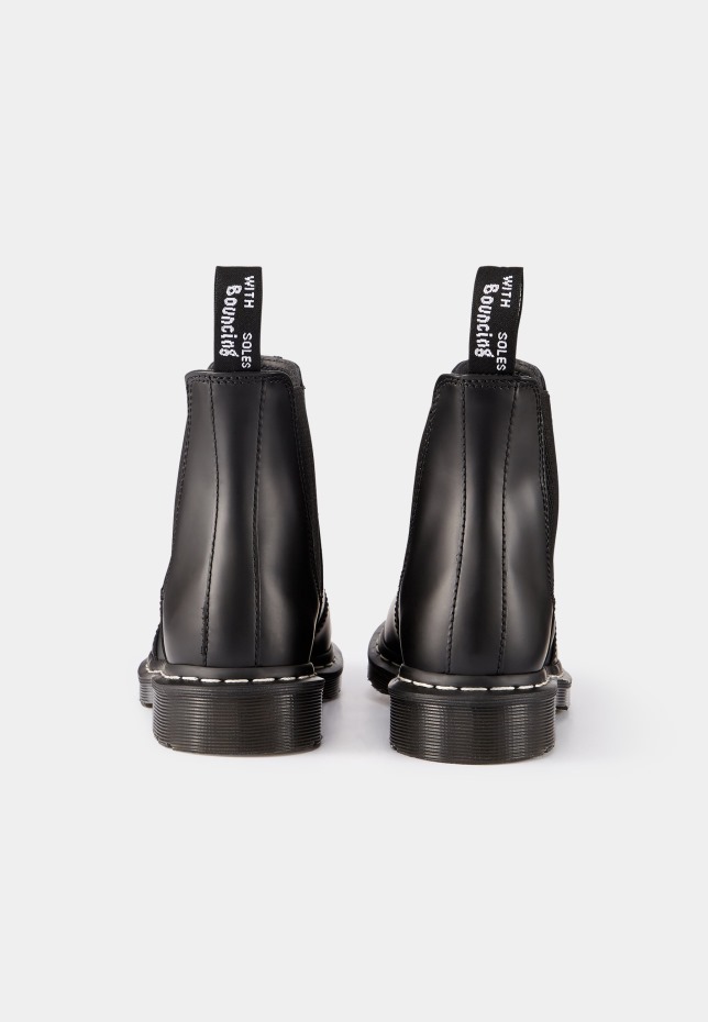 Dr Martens Greece μποτάκια με κορδόνια μαύρα λεία