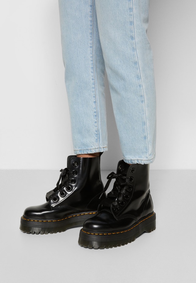 Δρ. Martens Platform Boot Platform μποτάκια Dr Martens Greece μαύρο