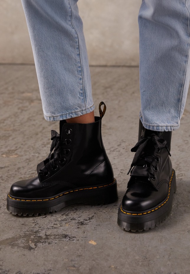 Δρ. Martens Platform Boot Platform μποτάκια Dr Martens Greece μαύρο
