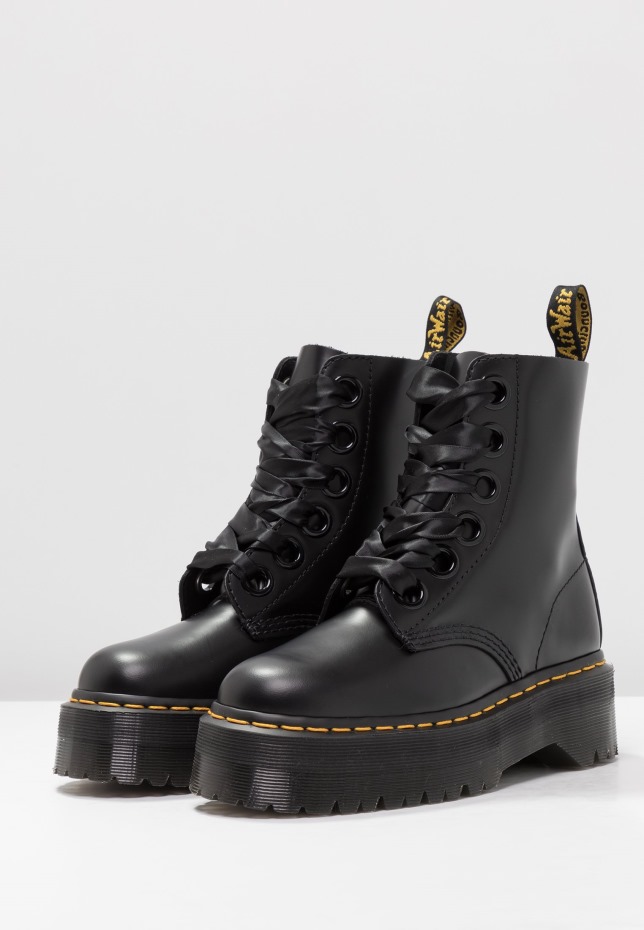 Δρ. Martens Platform Boot Platform μποτάκια Dr Martens Greece μαύρο