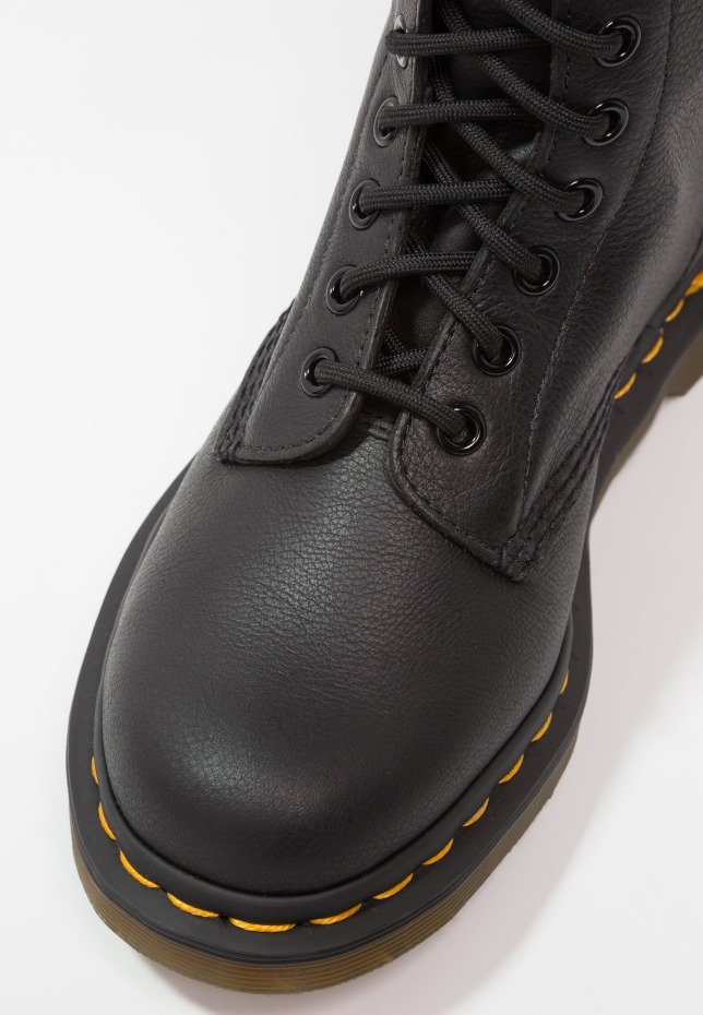 1490 10 Eye Virginia Lace Up Ankle Boots Black Dr Martens Greece
