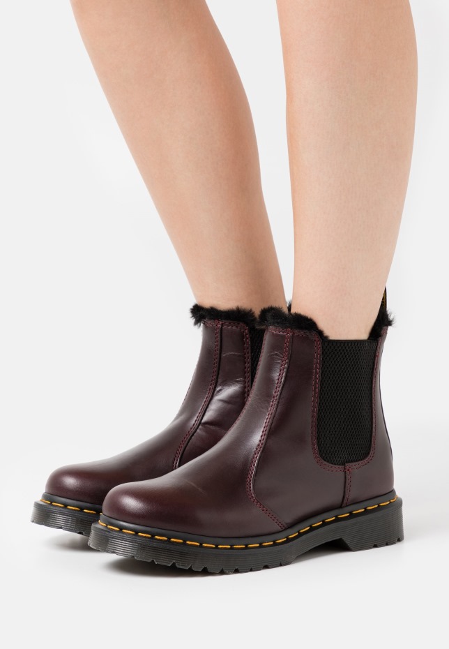 Oxblood Dr Martens Greece 2976 Leonore κλασικά μποτάκια