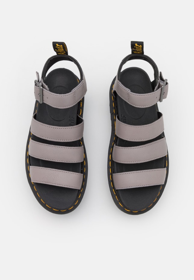 Dr Martens Greece Blaire πέδιλα τετραπλατφόρμας γκρι Pisa